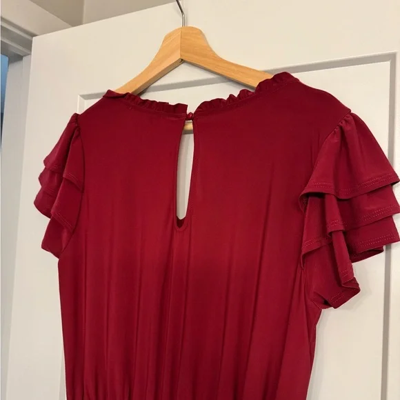 Kaileigh Burgundy Jumpsuit - Picture 4 of 6